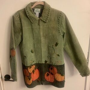 Quacker Factory Olive Pumpkin Kids Jacket